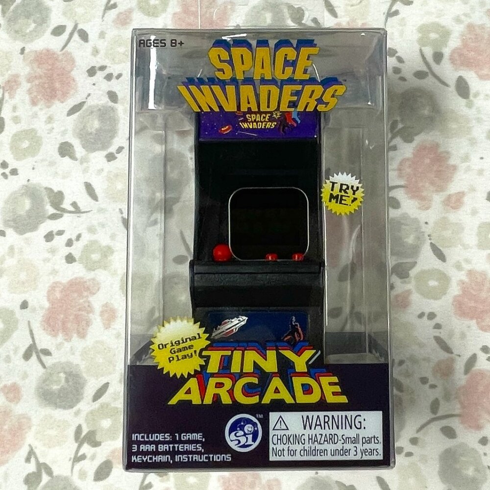 Space Invaders Tiny Arcade Game - In Original Packaging - Works!